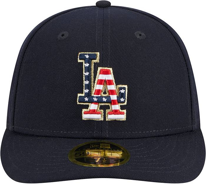 New Era Men's Fourth of July '23 Los Angeles Dodgers Navy Low Profile  9Fifty Fitted Hat