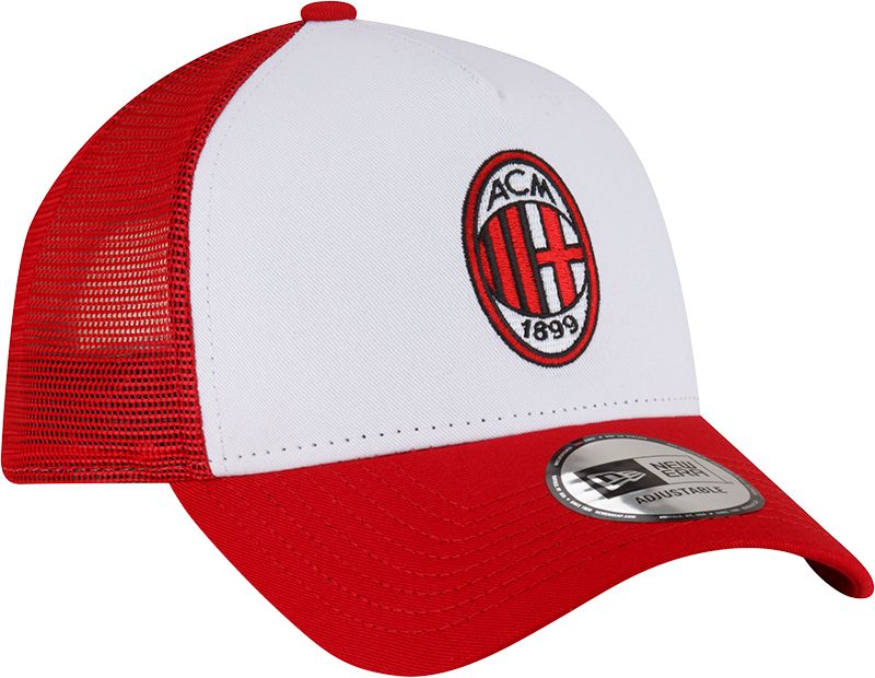 New Era Adult AC Milan 2024 Logo Red Trucker Hat