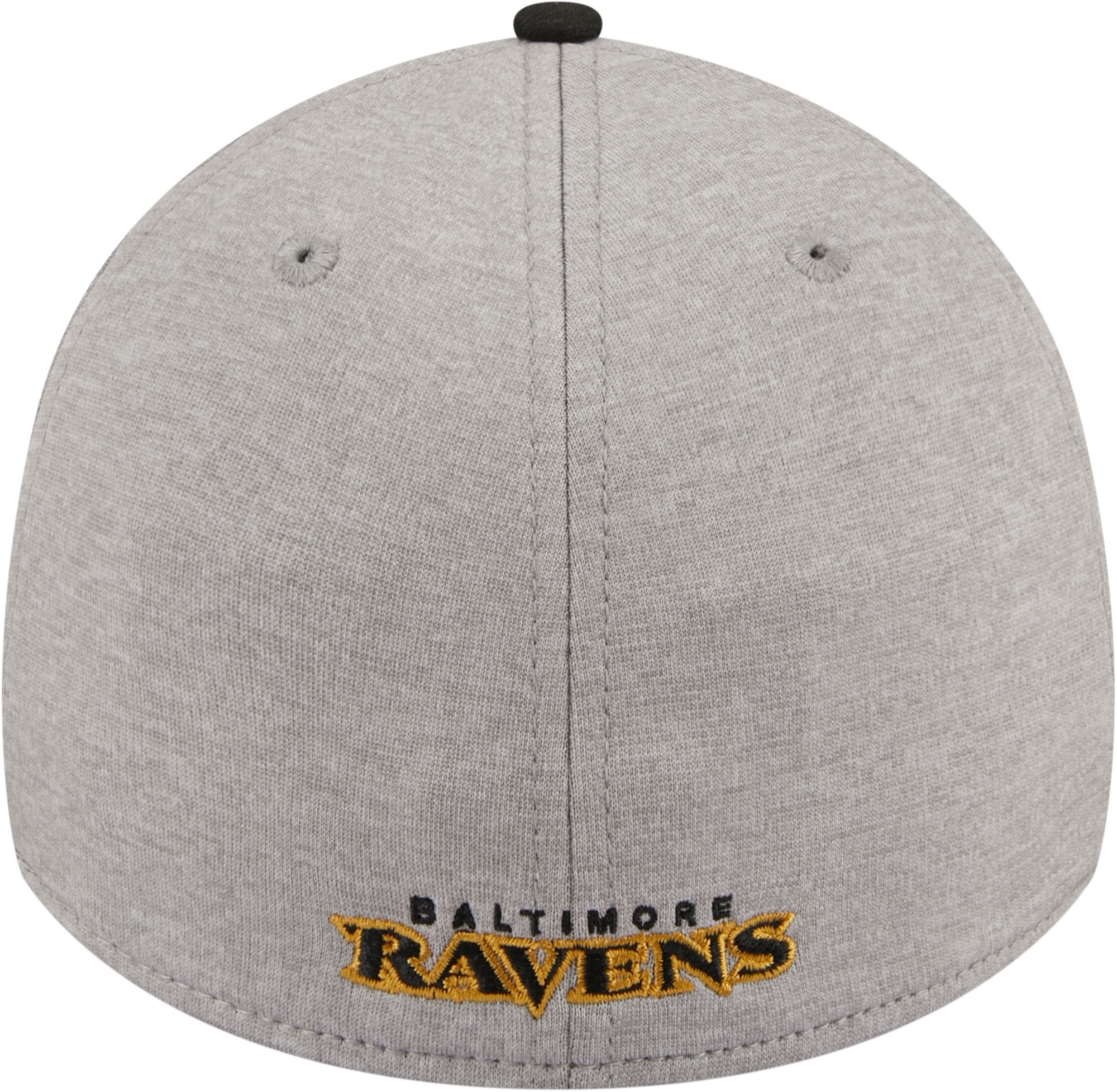 New Era Men's Baltimore Ravens Stripe Grey 39Thirty Stretch Fit Hat