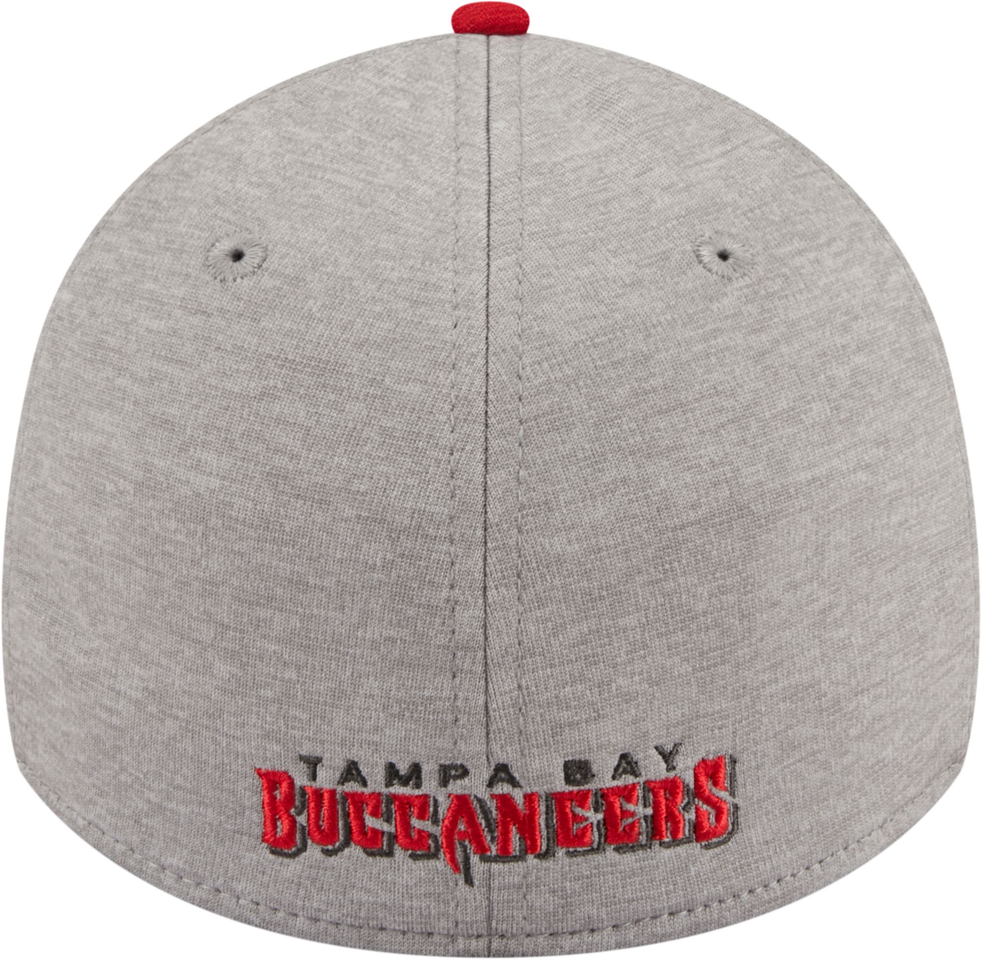 New Era Men's Tampa Bay Buccaneers Stripe Grey 39Thirty Stretch Fit Hat