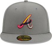 Atlanta Braves New Era Color Pack Logo - 59FIFTY Fitted Hat - Charcoal