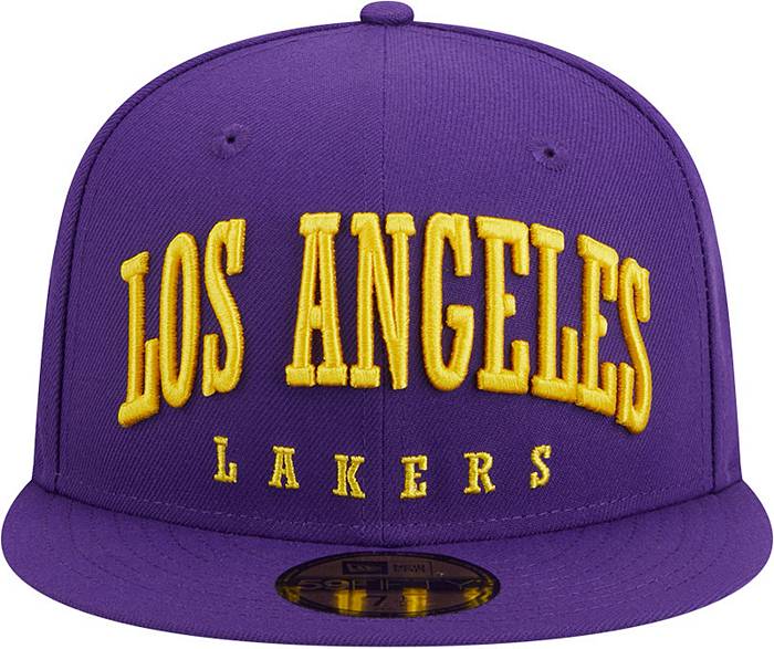 New Era Adult Los Angeles Lakers Text 59Fifty Hat