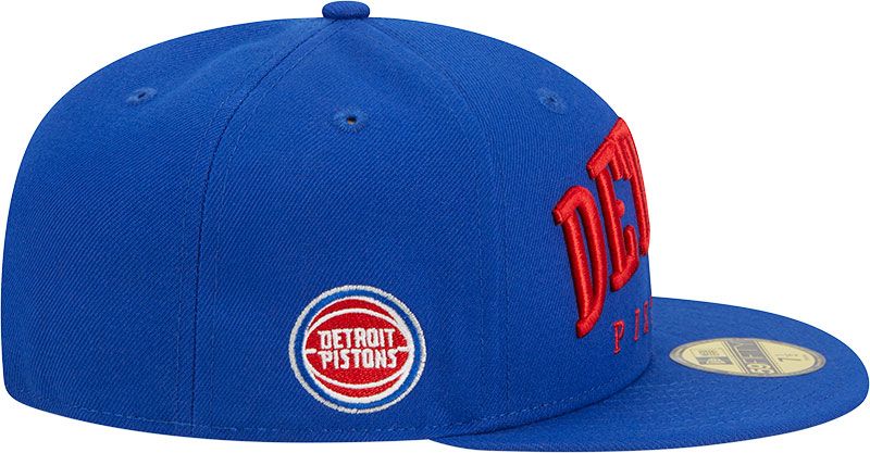 New Era Adult Detroit Pistons Text 59Fifty Hat