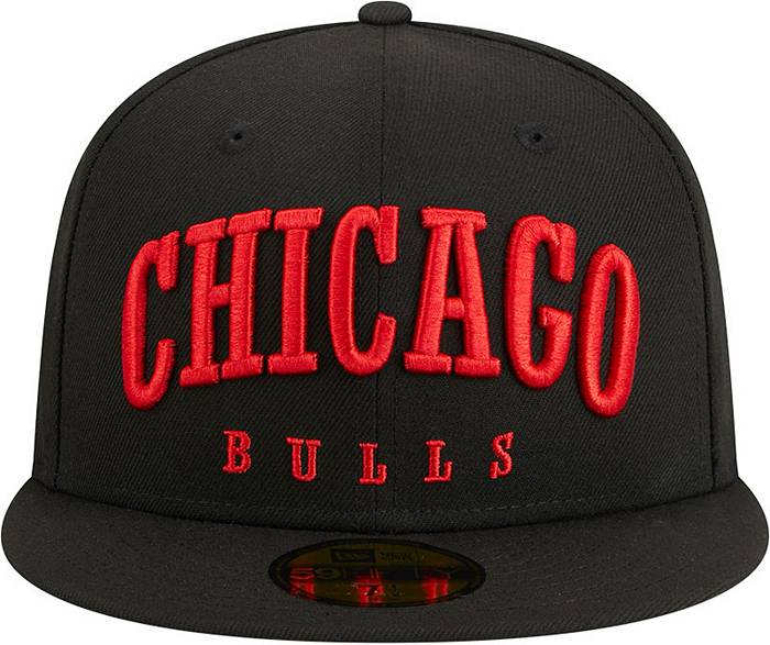 black and red chicago bulls snapback