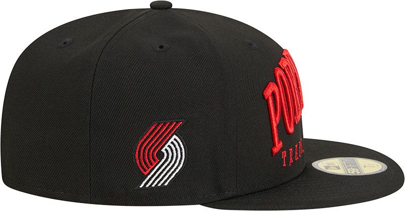 New Era Adult Portland Trail Blazers Text 59Fifty Hat