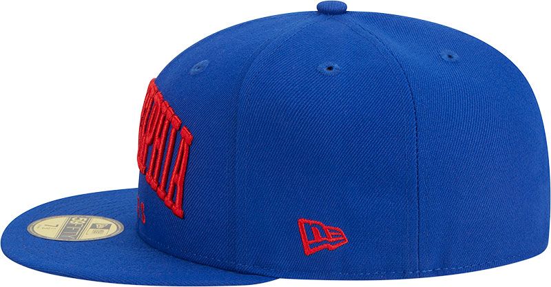 New Era Adult Philadelphia 76ers Text 59Fifty Hat