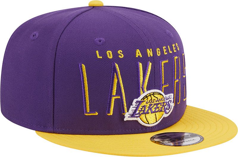 New Era Adult Los Angeles Lakers Headline 9Fifty Adjustable Snapback Hat