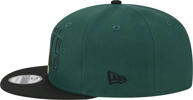 New Era Adult Milwaukee Bucks Headline 9Fifty Adjustable Snapback Hat