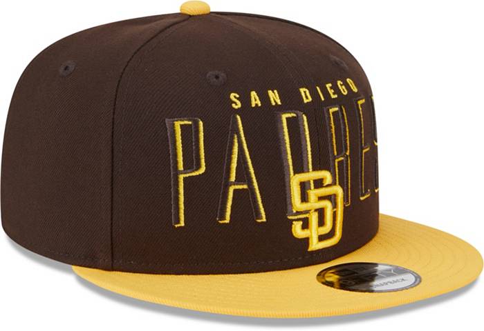 New Era Men's San Diego Padres Brown 9Fifty Headline Adjustable Hat