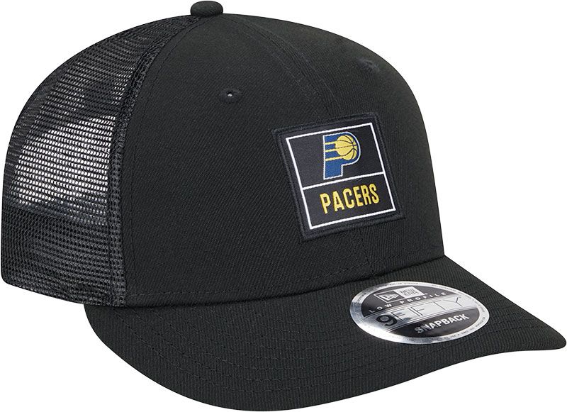 New Era Adult Indiana Pacers Black Label Adjustable Trucker Hat