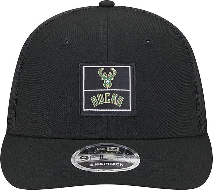 black milwaukee bucks hat