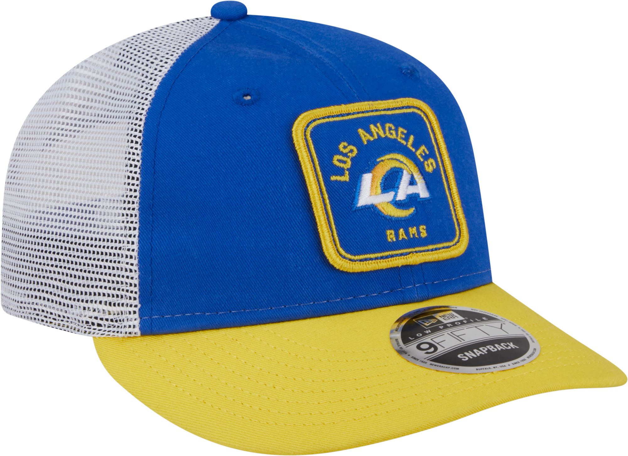 New Era Men's Los Angeles Rams Squared Low Profile 9Fifty Adjustable Hat