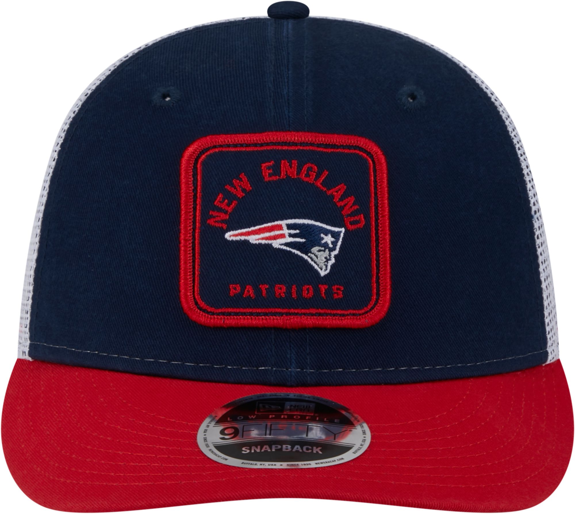 New Era Men's New England Patriots Squared Low Profile 9Fifty Adjustable Hat