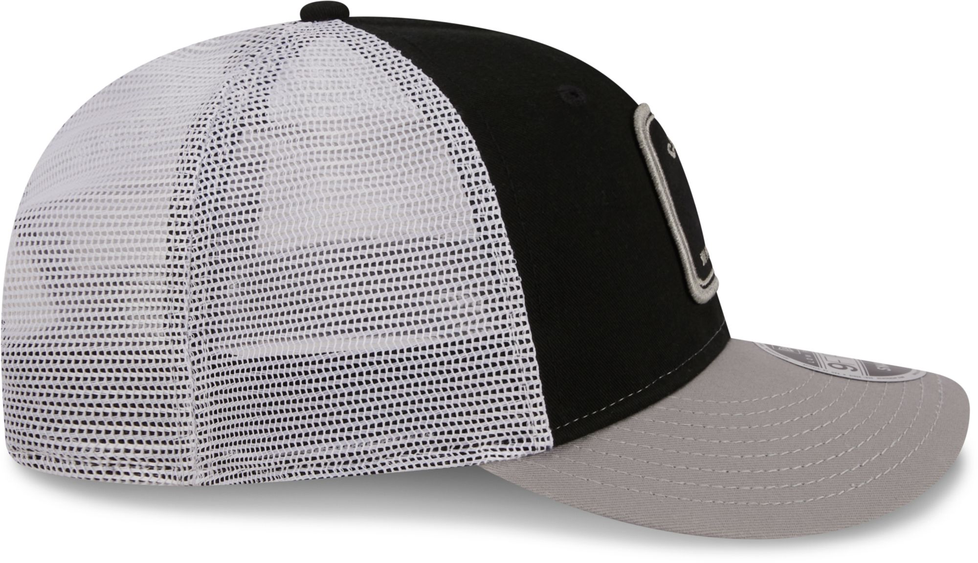 New Era Men's Chicago White Sox Black Low Profile 9Fifty Squared Fitted Hat