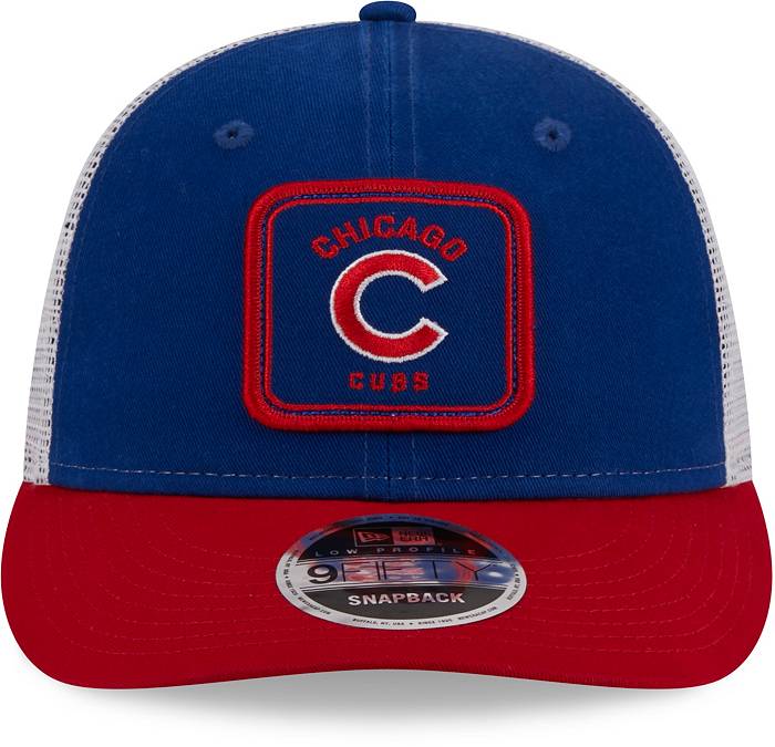 New Era Men's Chicago Cubs Blue Low Profile 9Fifty Squared Fitted Hat