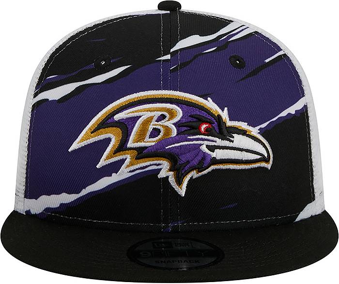 New Era Men's Baltimore Ravens Tear Team Color 9Fifty Adjustable Trucker Hat