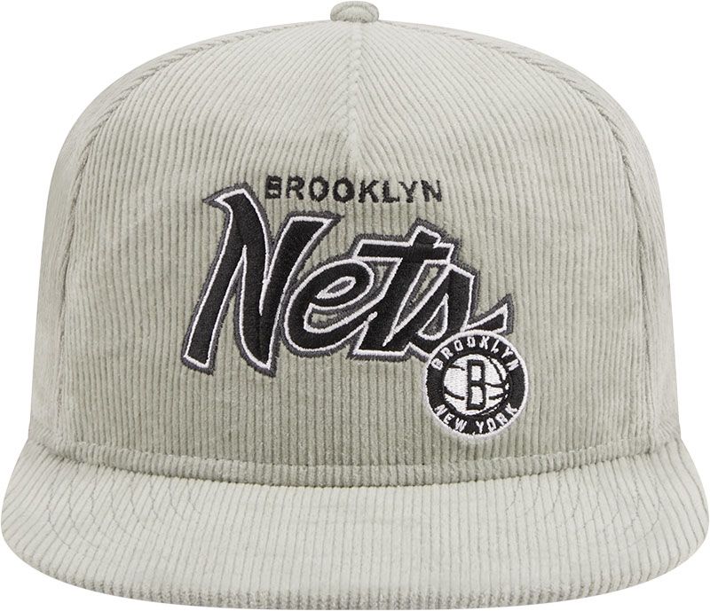 New Era Adult Brooklyn Nets Corduroy Golf Snapback Adjustable Hat