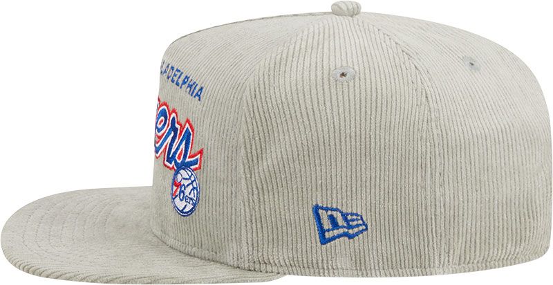 New Era Adult Philadelphia 76ers Corduroy Golf Snapback Adjustable Hat