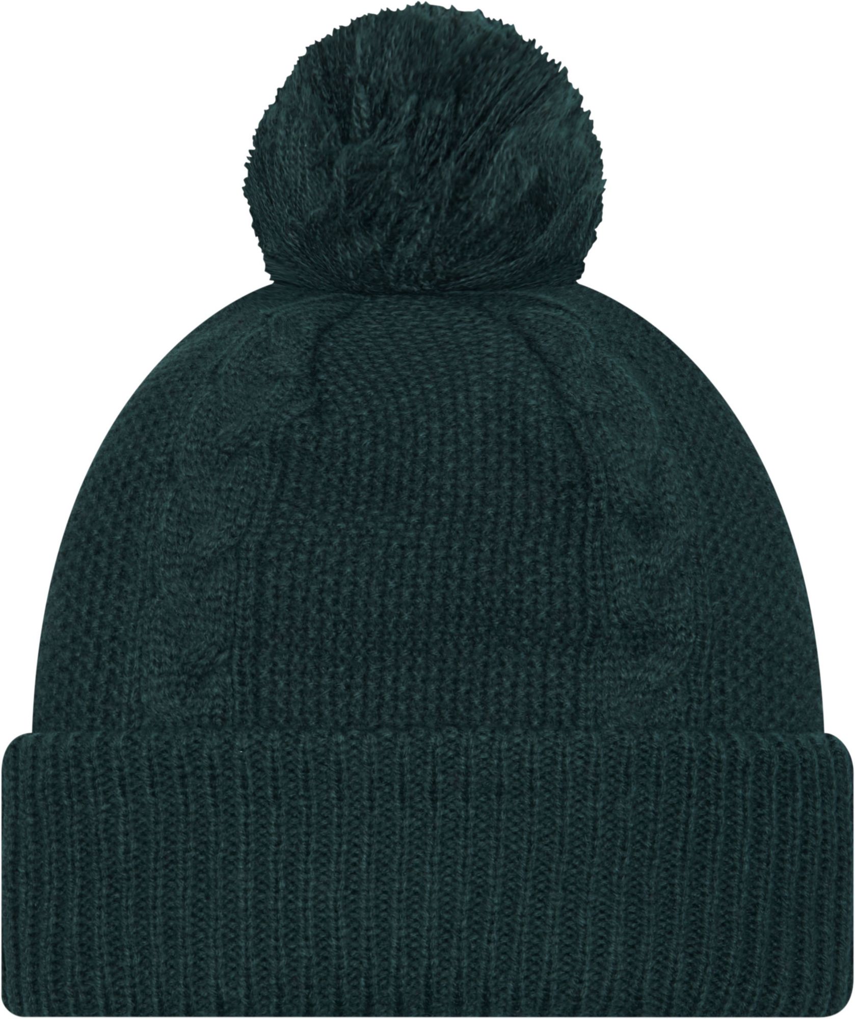 New Era Women's Michigan State Spartans Green Cable Knit Beanie