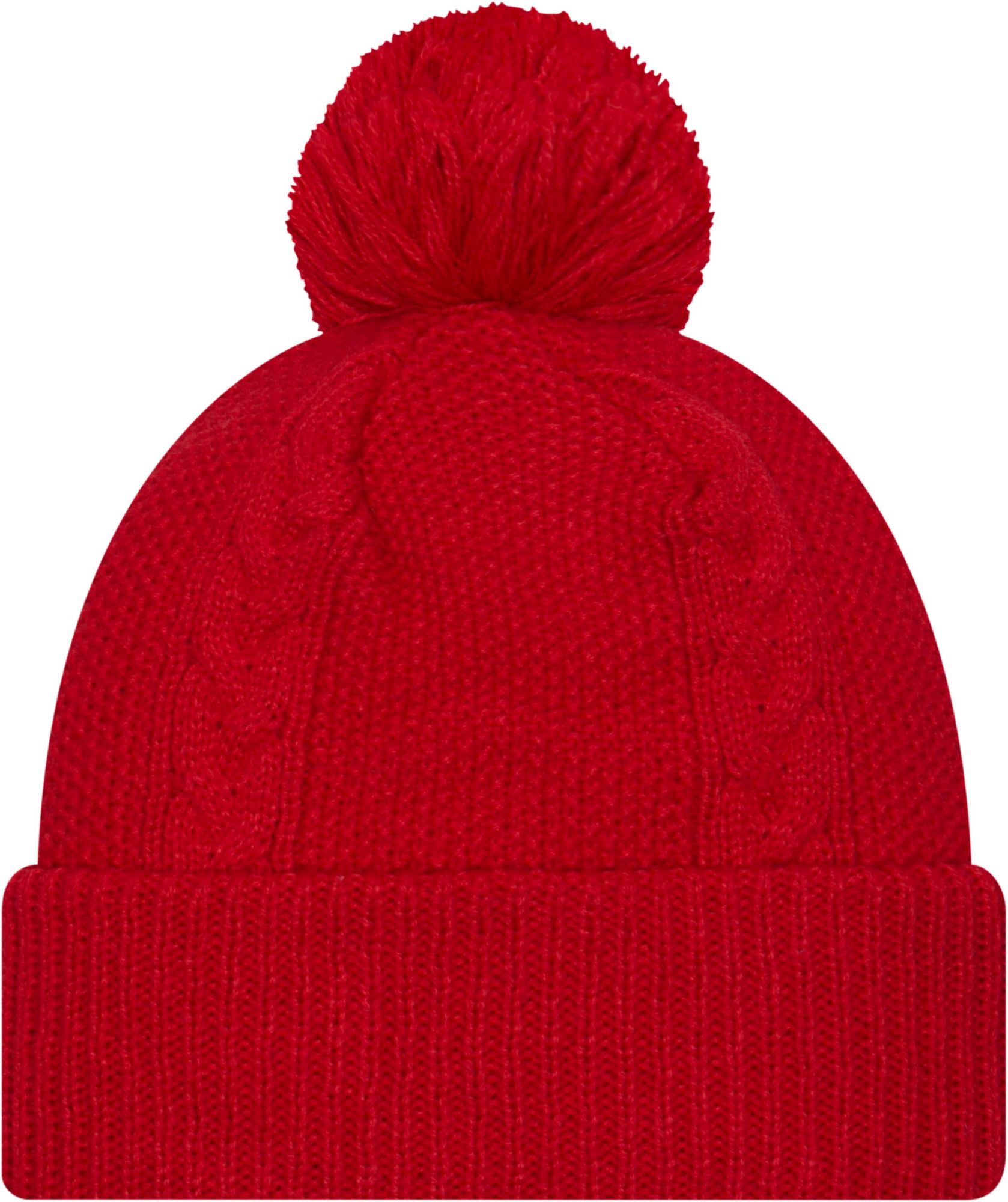 New Era Women's Ohio State Buckeyes Scarlet Cable Knit Beanie