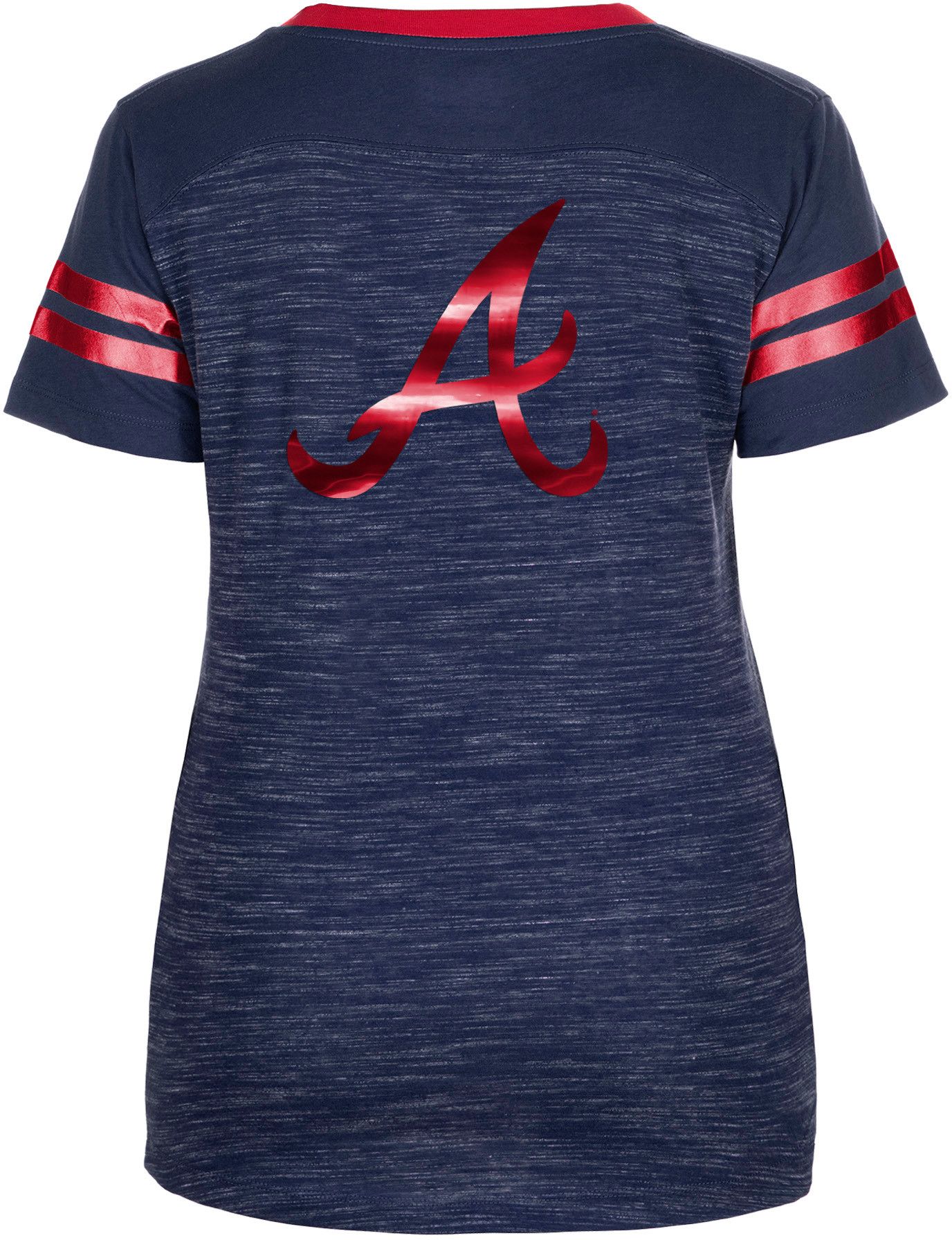 New Era Women's Atlanta Braves Navy T-Shirt