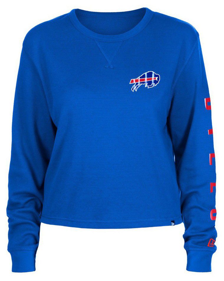 New Era Women's Buffalo Bills Medium Blue Thermal Long Sleeve T-Shirt product image