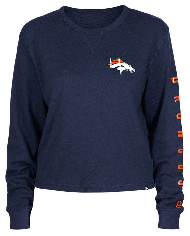 New Era Women's Denver Broncos Orange Thermal Long Sleeve T-Shirt product image