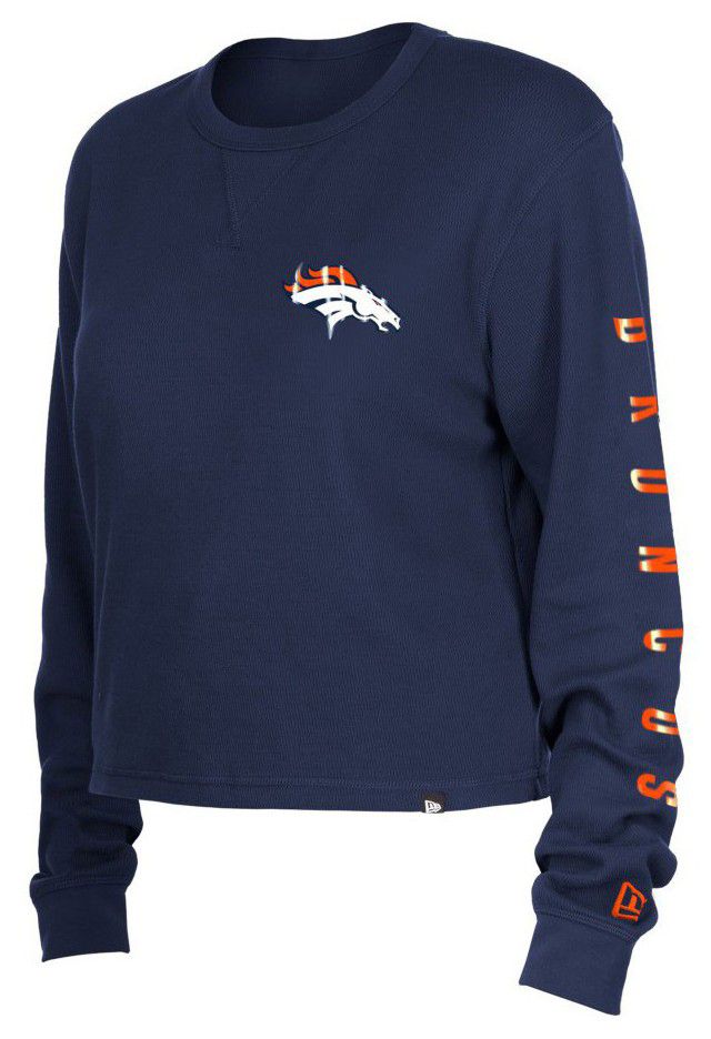 New Era Women's Denver Broncos Orange Thermal Long Sleeve T-Shirt product image