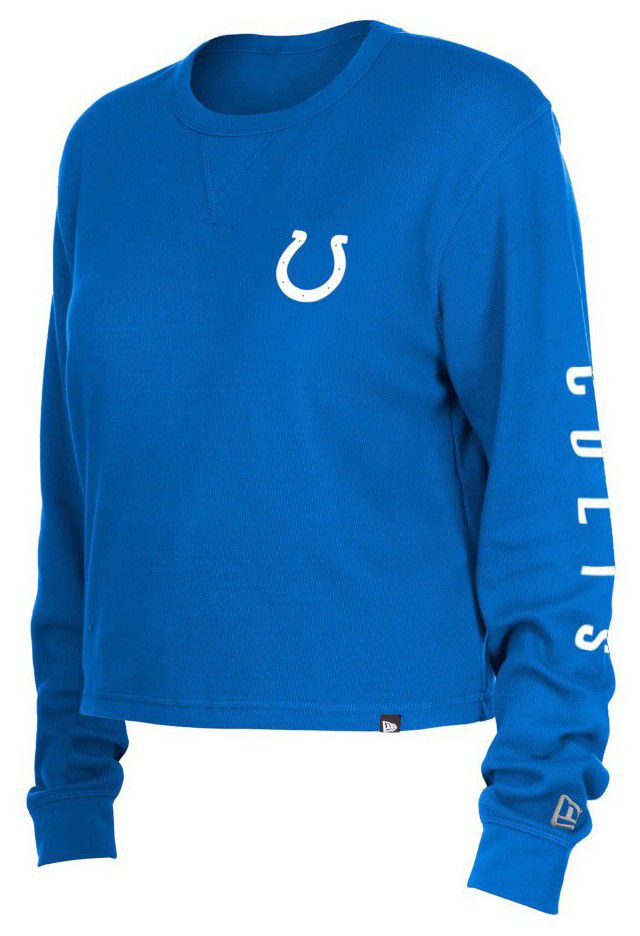 New Era Women's Indianapolis Colts Blue Thermal Long Sleeve T-Shirt product image