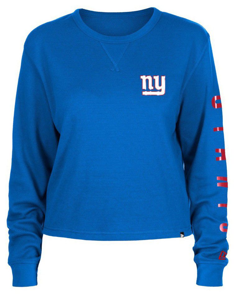 New Era Women's New York Giants Blue Thermal Long Sleeve T-Shirt product image