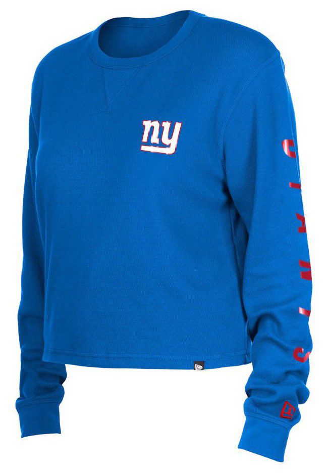 New Era Women's New York Giants Blue Thermal Long Sleeve T-Shirt product image