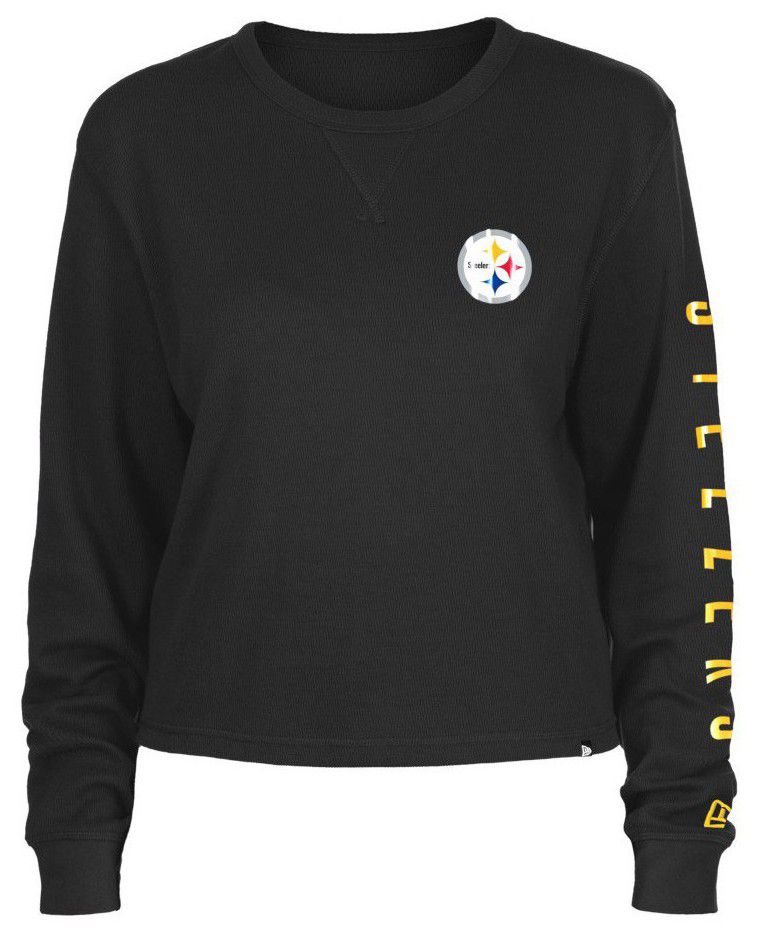 New Era Women's Pittsburgh Steelers Black Thermal Long Sleeve T-Shirt product image