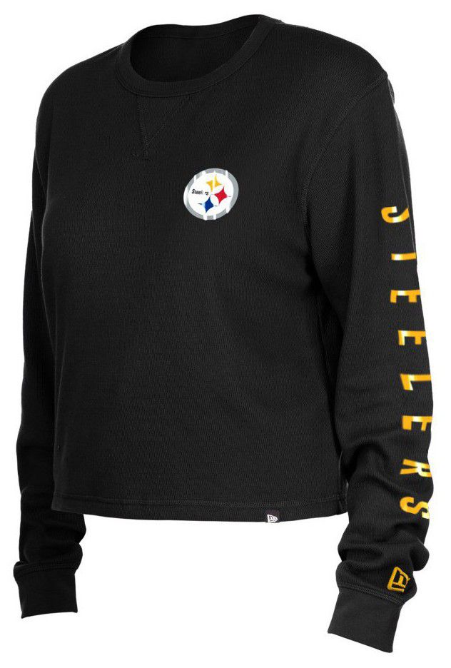 New Era Women's Pittsburgh Steelers Black Thermal Long Sleeve T-Shirt product image