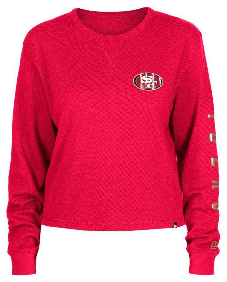 New Era Women's San Francisco 49ers Red Thermal Long Sleeve T-Shirt product image