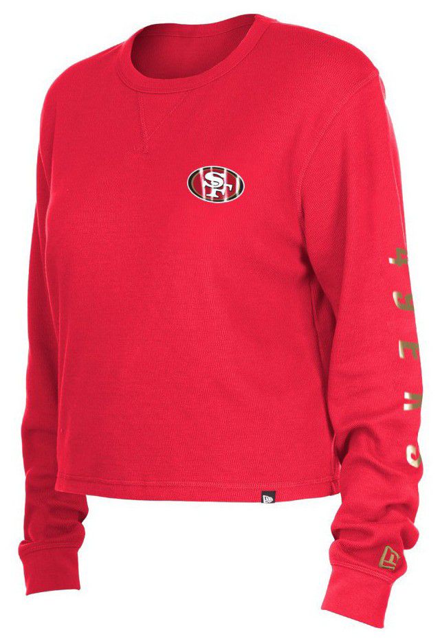 New Era Women's San Francisco 49ers Red Thermal Long Sleeve T-Shirt product image