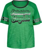 New Era Women's Philadelphia Eagles Burnout Green T-Shirt