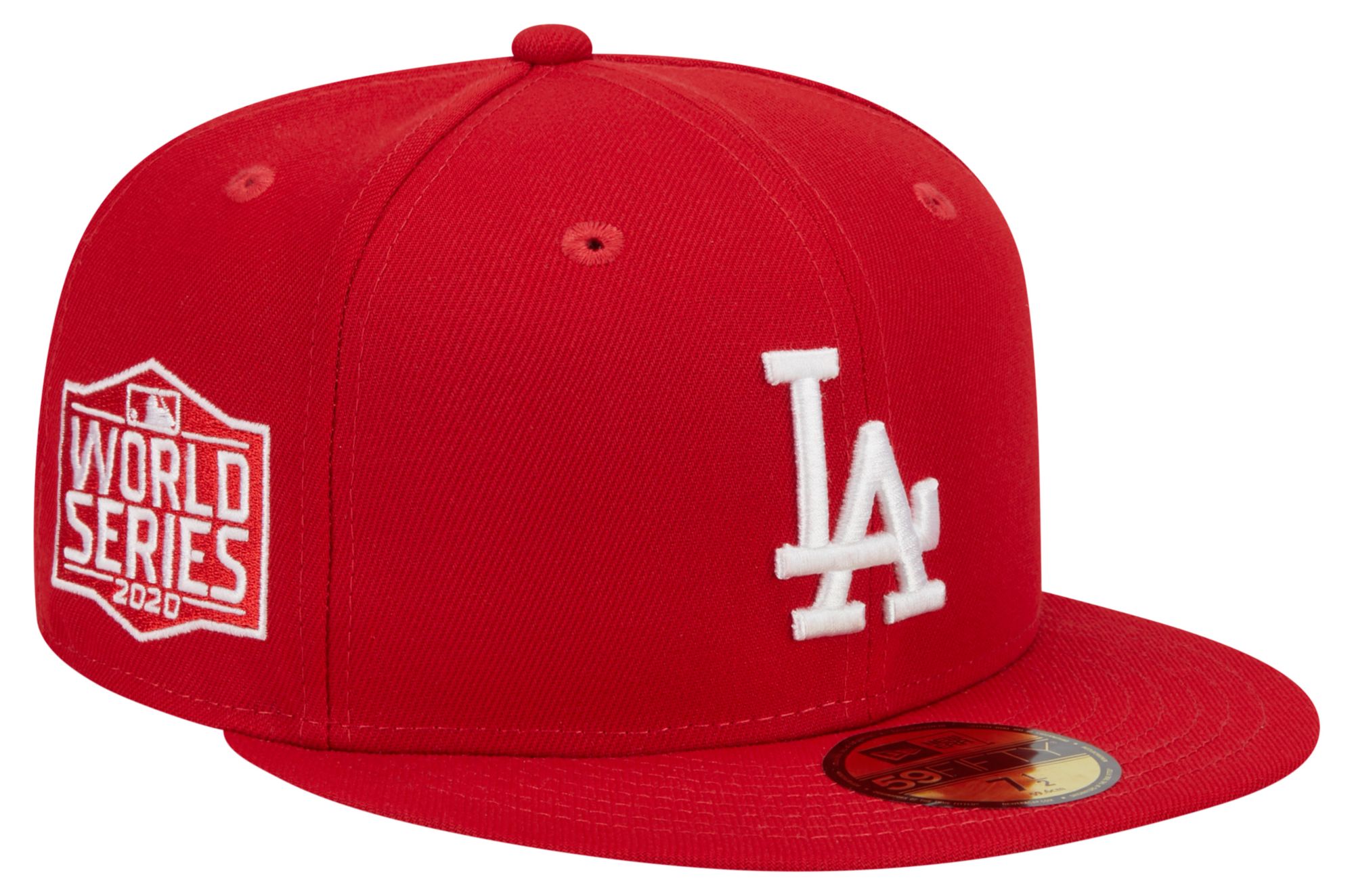 New Era Adult Los Angeles Dodgers Side Patch Evergreen 59Fifty Fitted Hat