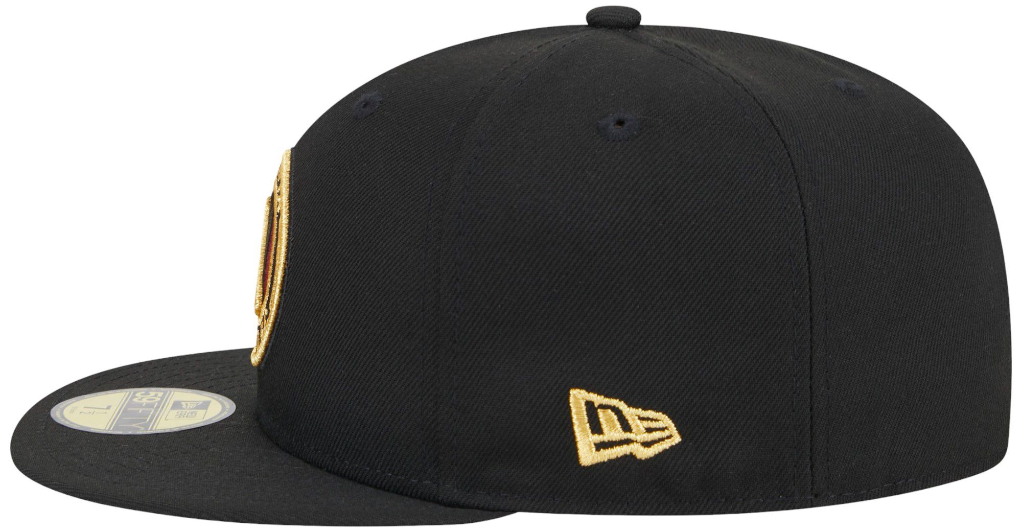 New Era Adult Atlanta United 59Fifty 2024 Logo Black Fitted Hat product image