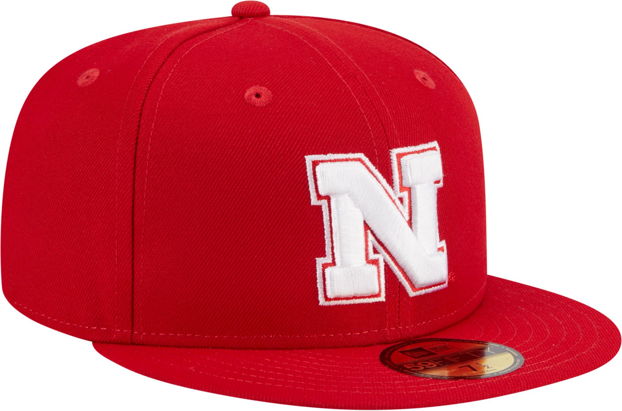 New Era Men's Nebraska Cornhuskers Scarlet 59Fifty Fitted Hat