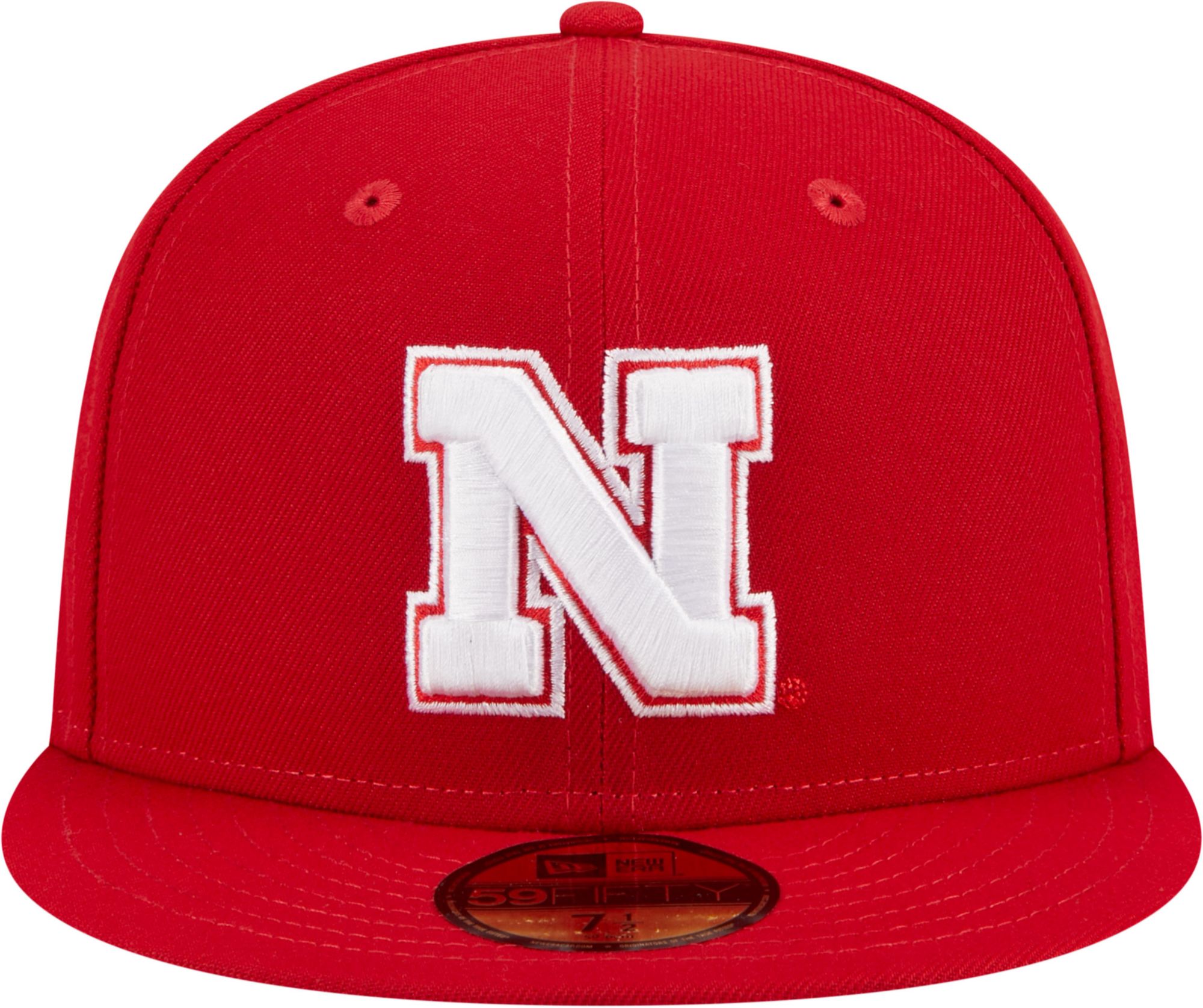 New Era Men's Nebraska Cornhuskers Scarlet 59Fifty Fitted Hat