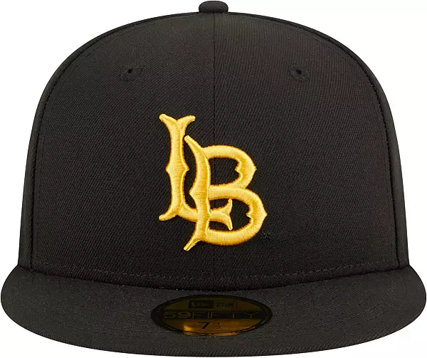 New Era Men's Long Beach State 49ers Black 59Fifty Fitted Hat
