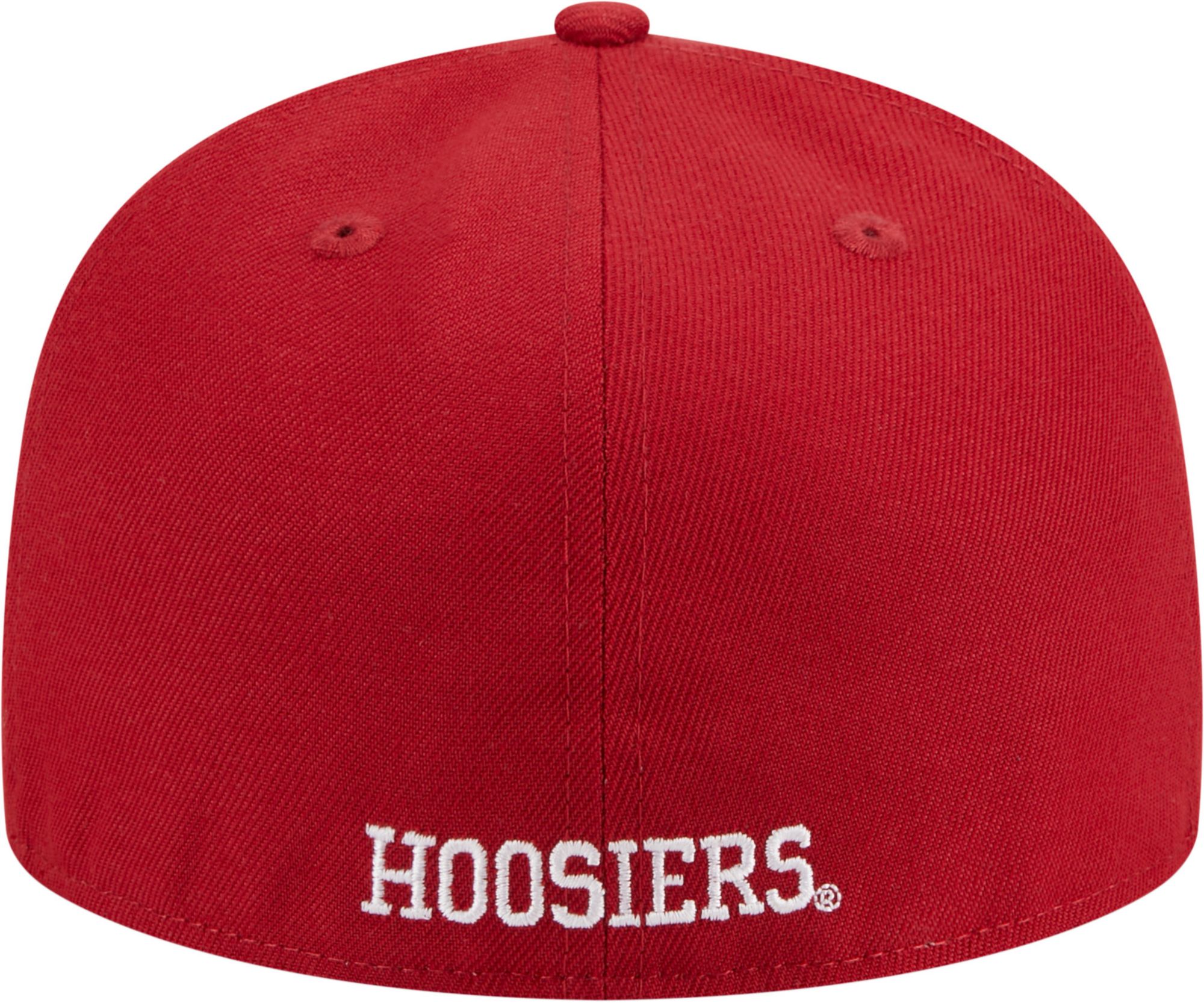 New Era Men's Indiana Hoosiers Crimson 59Fifty Fitted Hat