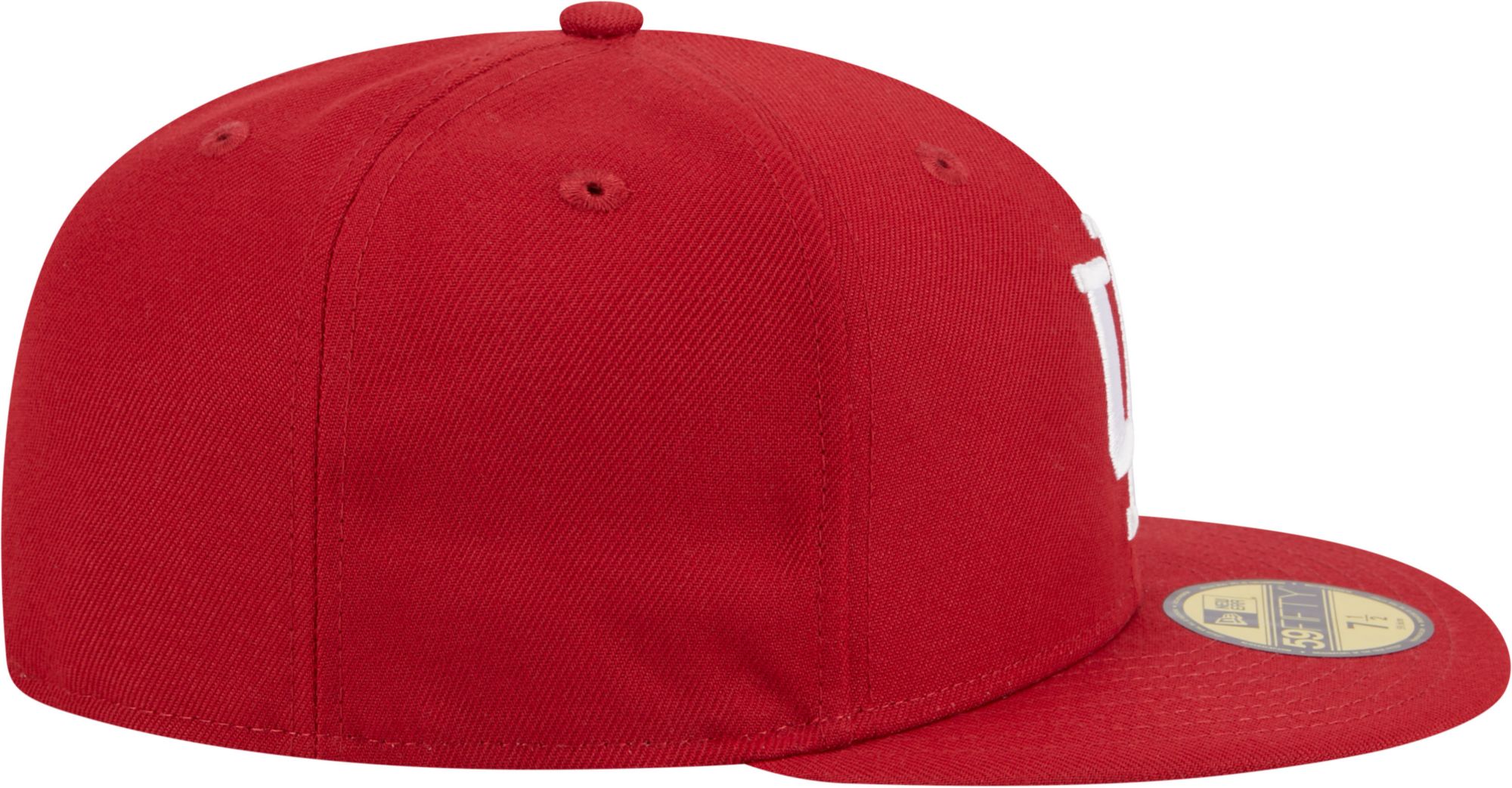 New Era Men's Indiana Hoosiers Crimson 59Fifty Fitted Hat