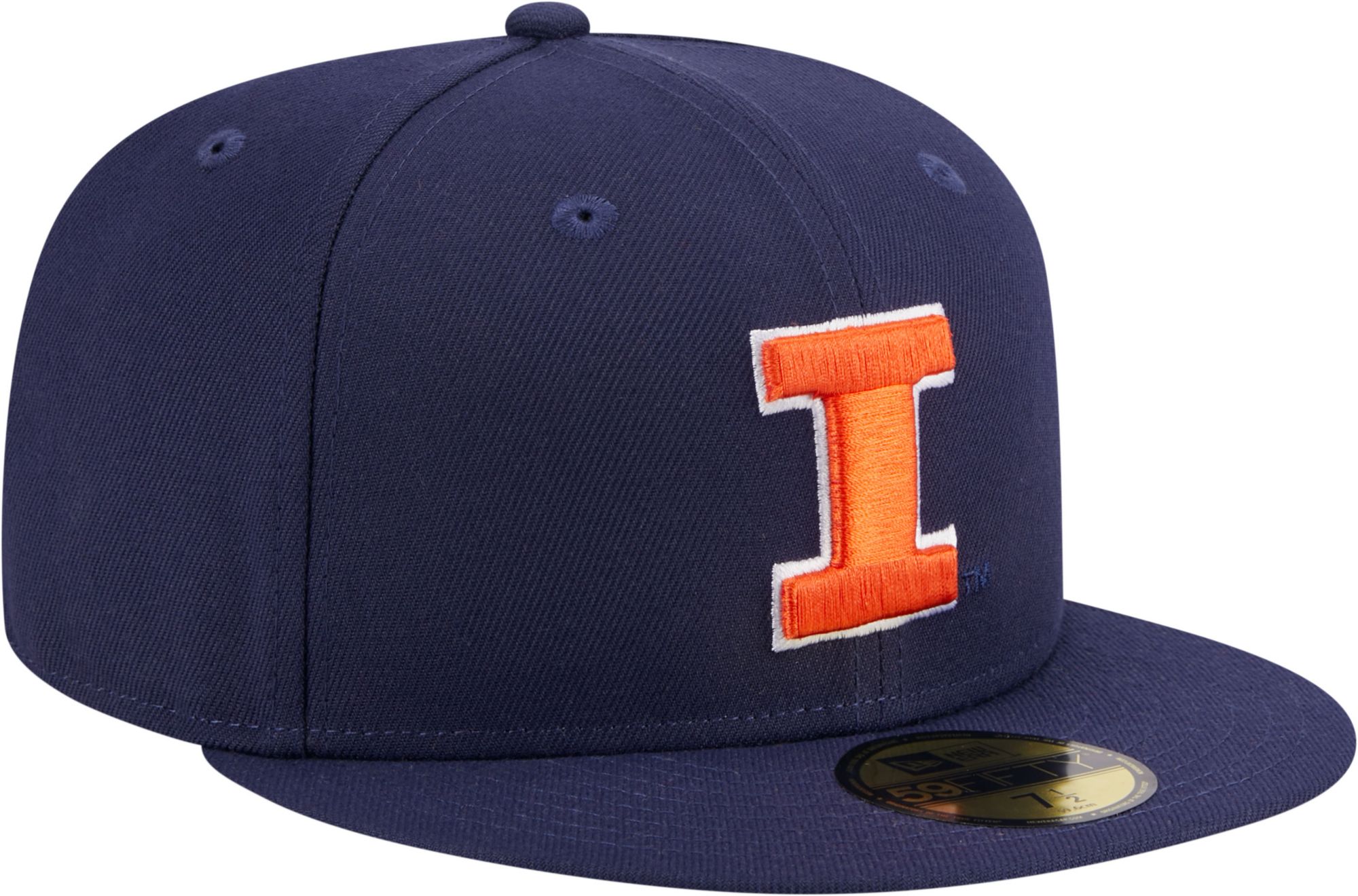 New Era Men's Illinois Fighting Illini Blue 59Fifty Fitted Hat product image