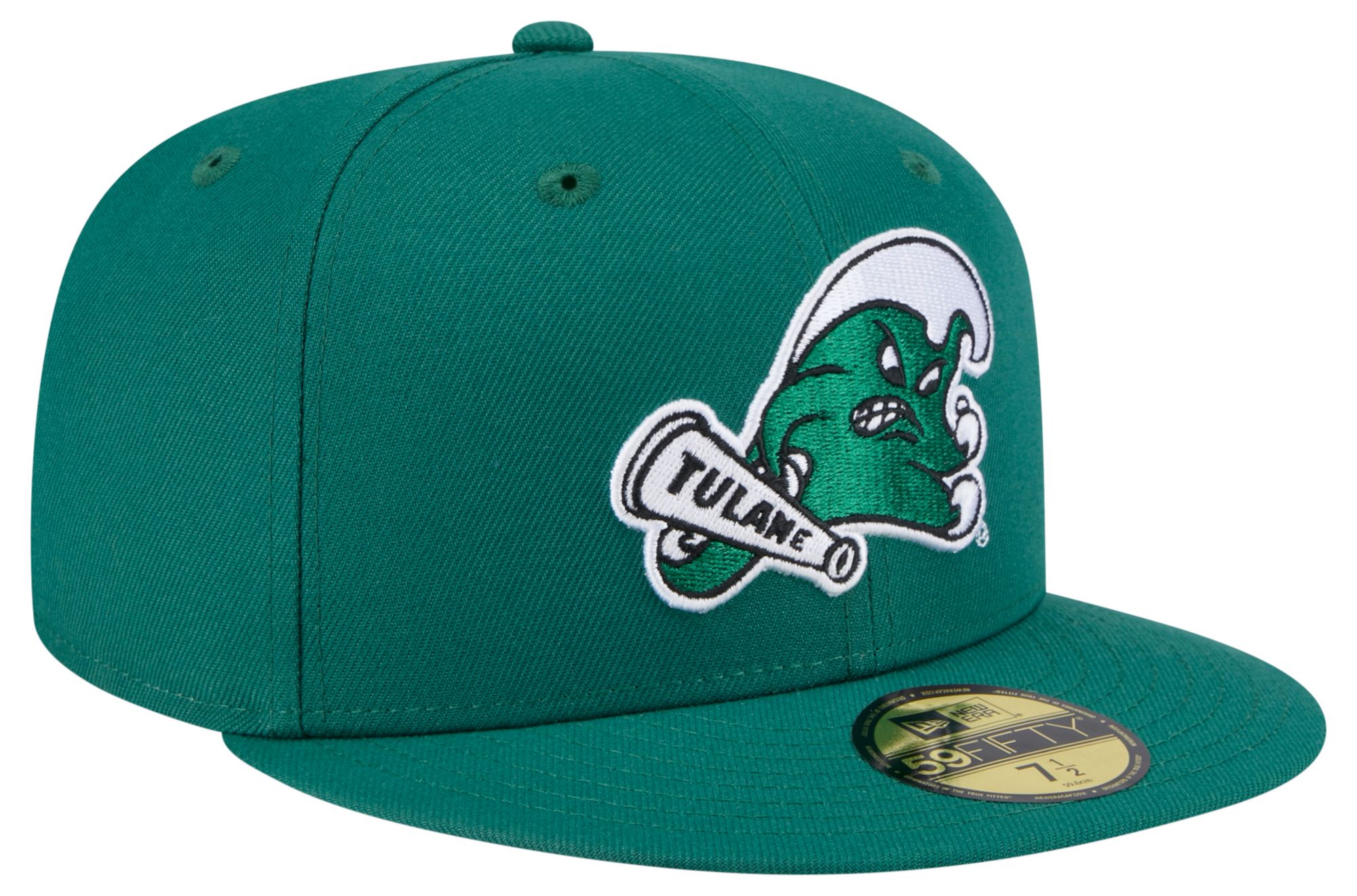 New Era Adult Tulane Green Wave Green Logo 59Fifty Fitted Hat product image