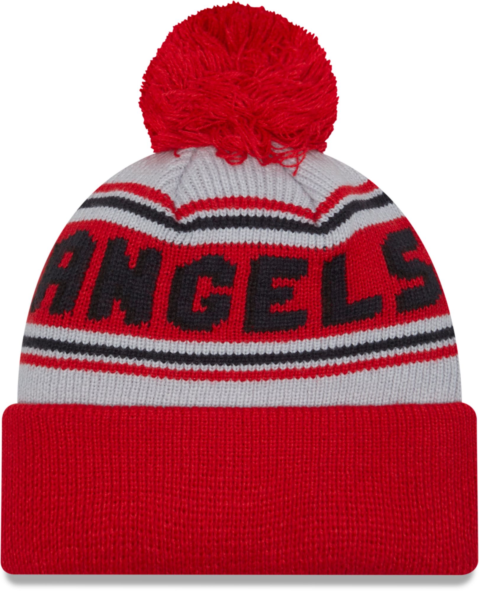 New Era Adult Los Angeles Angels Red Word Pom Knit Hat | Dick's Sporting  Goods