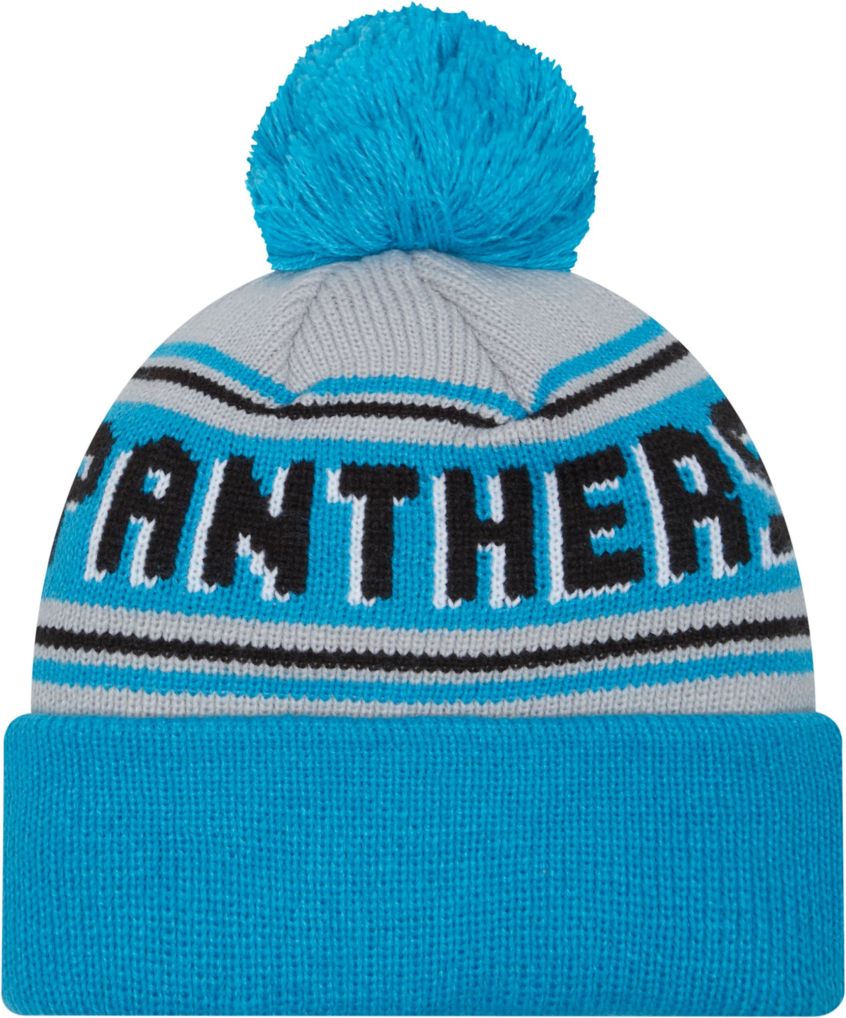 New Era Men's Carolina Panthers Blue Cheer Knit Beanie