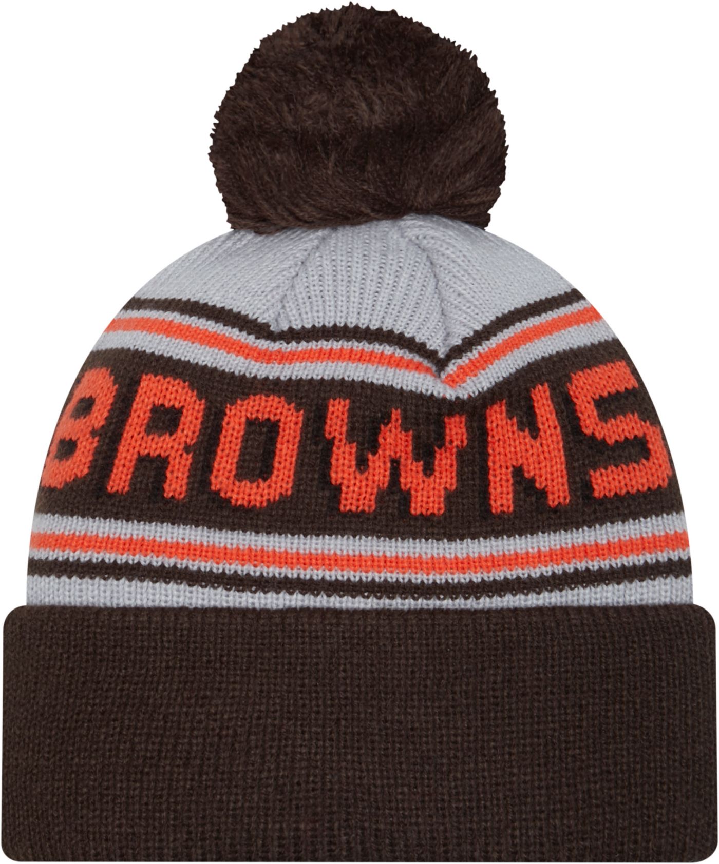 New Era Men s Cleveland Browns Brown Cheer Knit Beanie Dick s Sporting Goods