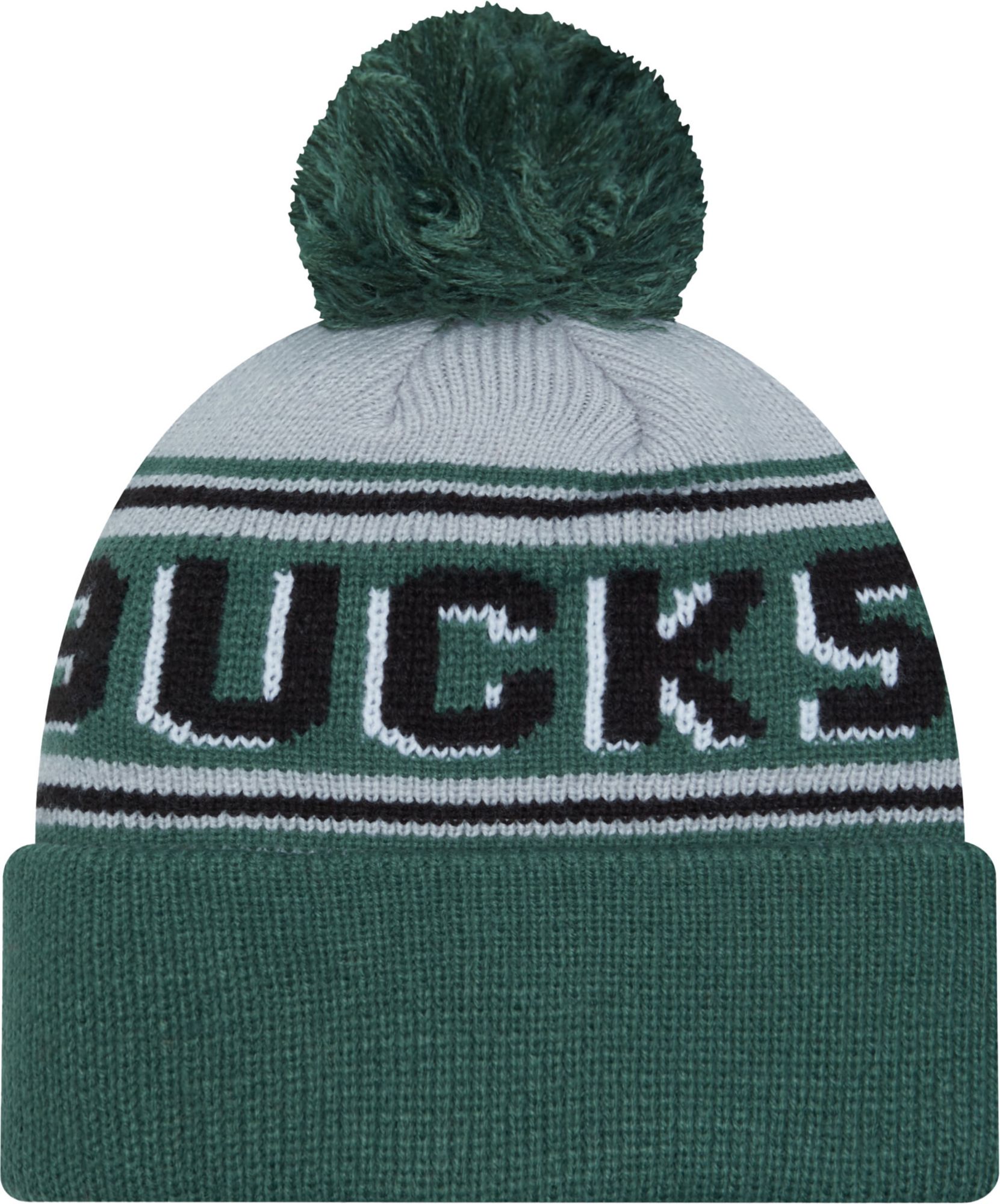 New Era Adult Milwaukee Bucks Green Cheer Knit Hat product image