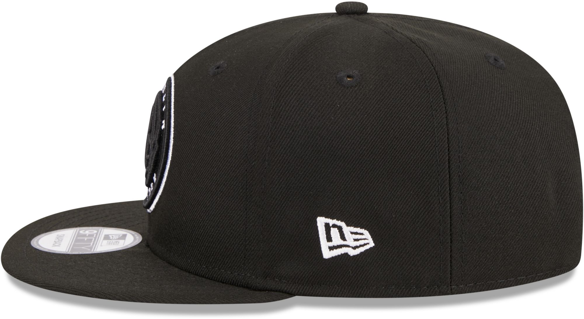 New Era Brooklyn Nets Black 9Fifty Adjustable Hat